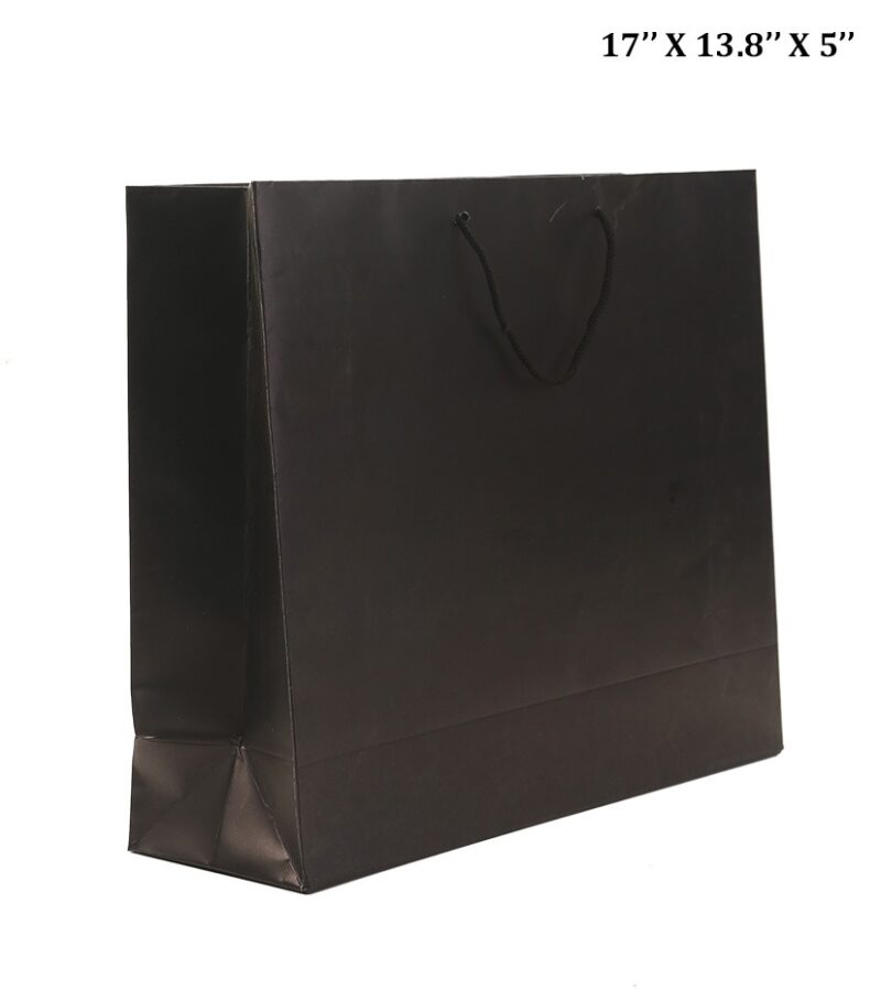 Paper Bag Black Pack Of 50(17"x13.8"x5")(50)