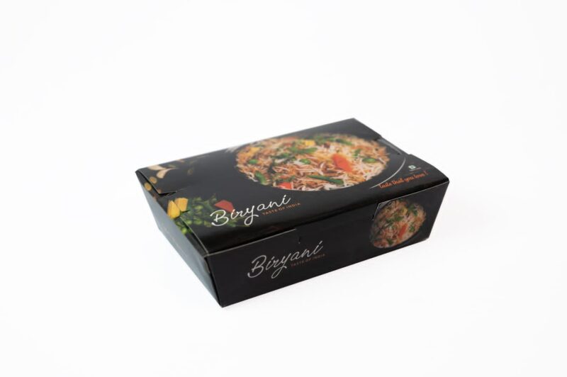 Biryani Box 500ml. - Pack of 50  Pcs. ( L 6.5" X W 4.5" X H 1.75") (50)