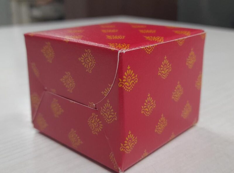 Single Sweet Box - Pack of 50 Pcs. ( Red,  L2" X W2" X H1.5") (50)